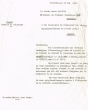 Lettre adressée le 17/05/1960 au Pacha, Chef des Services Municipaux de Meknès