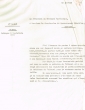 Lettre adressée le 12/01/1956 au Commissaire du Gouvernement Chérifien de Mogador
