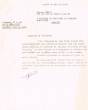 Lettre adressée le 01/05/1956 au Président du Tribunal Rabbinique de Mogador
