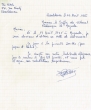 Lettre adressée le 23/04/1956 au Greffier du Tribunal Rabbinique de Mogador