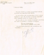 Lettre adressée le 29/05/1956 à M. Malka Greffier du Tribunal Rabbinique de Mogador