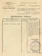 Bordereau d'envoi du 11/06/1956 adressé au Président du Tribunal Rabbinique de Mogador