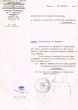 Courrier adressé le 22/02/1957 au Greffier du Tribunal Rabbinique de Casablanca