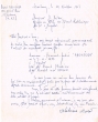Lettre adressée le 29/10/1957 à M. Melka Greffier du Tribunal Rabbinique de Mogador