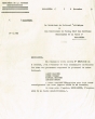 Lettre adressée le 04/11/1959 au Pacha, chef des Services Municipaux de Essaouira