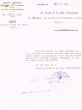 Courrier adressé le 23/02/1960 au Greffier du Tribunal Rabbinique de Essaouira