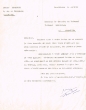 Lettre adressée le 28/03/1960 au Greffier du Tribunal Rabbinique de Essaouira