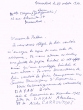 Lettre adressée le 27/10/1960 au Greffier du Tribunal Rabbinique de Essaouira