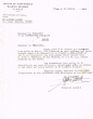 Lettre adressée le 13/12/1962 au Président de la Communauté Israélite de Tanger