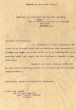 Lettre adressée le 15/04/1942 au Directeur de l'Office des Blés à Rabat