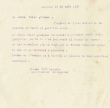 Lettre adressée le 25/08/1947 à Fatima, fille de F. Bent Lyazide