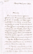 Lettre adressée le 05/12/1849 à M. de Chasteau, Chargé d'Affaire de France àTanger