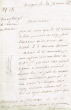 Lettre adressée le 30/01/1845 à M. de Chasteau, Chargé d'une mission auprès du Gouvernement Marocain