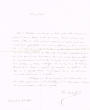 Lettre adressée le 08/11/1848 au Général Cavaignac, Président du Conseil des Ministres à Paris