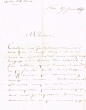 Lettre adressée le 27/01/1847 à M. de Chasteau, Chargé d'Affaire de France à Tanger