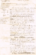 Lettre adressée le 05/08/1847 au Capitaine de vaisseau Béchamil, commandant l'Orénoque