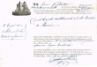 Bordereau concernant deux colis destinés à E. de Chasteau, Consul de France