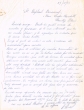 Lettre adressée le 27/12/71 à Raphael Benazeraf de Neuilly-sur-Seine