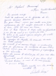 Lettre adressée le 14/10/1971 à Raphael Benazeraf de Neuilly-sur-Seine