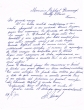 Lettre adressée le 29/06/70 à Raphael Benazeraf de Neuilly-sur-Seine