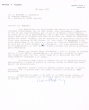 Lettre adressée le 28/05/1971 à Raphael Benazeraf de Neuilly-sur-Seine