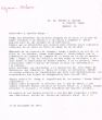 Lettre adressée le 10/12/1970 à Moises A. Hassan de Madrid