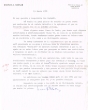 Lettre adressée le 14/01/1970 à Raphael Benazeraf de Neuilly-sur-Seine