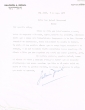 Lettre adressée le 05/05/1970 à Raphael Benazeraf de Neuilly-sur-Seine