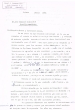 Lettre adressée en avril 1981 à Raphael Benazeraf de Neuilly-sur-Seine
