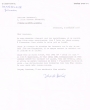 Lettre adressée le 02/11/1969 à Raphael Benazeraf de Neuilly-sur-Seine