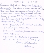 Lettre adressée le 02/06/1965 à Raphael Benazeraf de Neuilly-sur-Seine