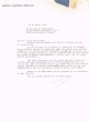 Lettre adressée le 23/04/1963 à Raphael Benazeraf de Neuilly-sur-Seine