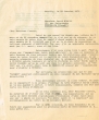 Lettre adressée le 29/11/1971 à David Corcos de Jérusalem