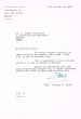 Lettre adressée le 09/11/1961 à Raphael Benazeraf de Neuilly-sur-Seine