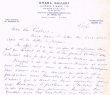Lettre adressée le 18/12/1961 à Raphael Benazeraf de Neuilly-sur-Seine