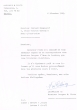 Lettre adressée le 06/12/1961 à Raphael Benazeraf de Neuilly-sur-Seine