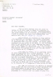 Lettre adressée le 07/07/1961 à Raphael Benazeraf de Neuilly-sur-Seine