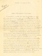 Lettre adressée le 01/06/1911 à Marquès de Villasinda à Fez
