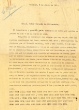 Lettre adressée le 06/06/1911 à Marquès de Villasinda à Fez