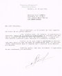 Lettre adressée le 16/05/1971 à Elie Nahmias de Paris