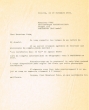 Lettre adressée le 19/11/1972 à Mr Fuks de Amsterdam