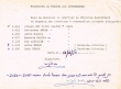 Récépissé de remise aux destinataires du 12/01/1950
