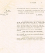 Courrier adressé le 31/07/1944 au Commissaire du Gouvernement auprès du Tribunal du Pacha