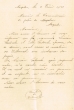 Lettre adressée le 02/02/1920 au Commissaire de Police de Mogador