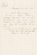 Lettre adressée le 05/12/1921 au Commissaire de Police de Mogador
