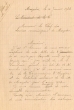 Lettre adressée le 10/01/1924 au Chef des Services Municipaux de Mogador