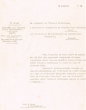 Lettre adressée le 15/01/1951 au Conseiller du Gouvernement Chérifien à Rabat
