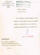 Note de service adressée le 10/01/1959 aux Tribunaux Rabbiniques