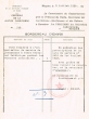 Bordereau d'envoi adressé le 08/07/1950 au Président du Tribunal Rabbinique de Mogador