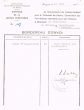 Bordereau d'envoi adressé le 12/03/1947 au Président du Tribunal Rabbinique de Mogador